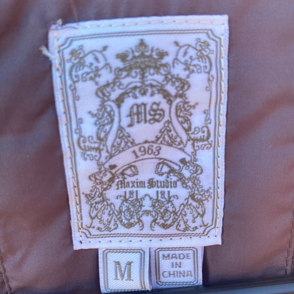 Maxim Studio Brown Puffer Vest - Picture 3 of 3